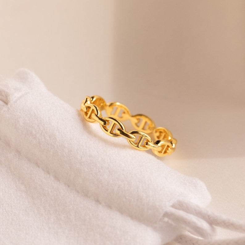 Stackable Link Chain Ring
