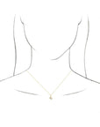 Natural Diamond Initial Necklace 14K .05 CTW