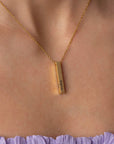 Personalized 3D Bar Necklace