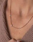 Sorority Sideways Initial Necklace