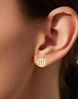 Personalized Dainty Monogram Initials Earrings