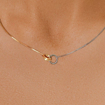 Eternity Intertwined Rings Necklace