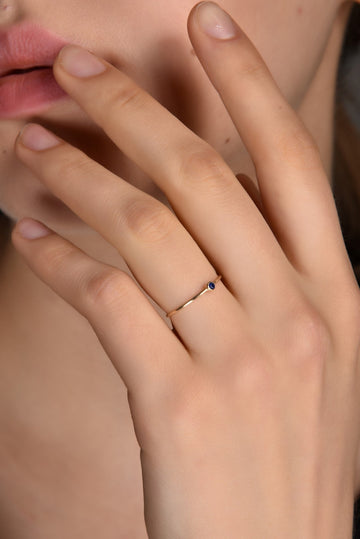 Minimalist Birthstone Ring