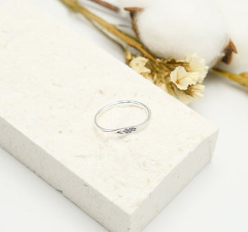 Custom Engraved Birth Flower Ring