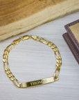 Personalized Men's ID Bracelet with Engraving