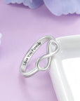Custom Engraved Infinity Ring