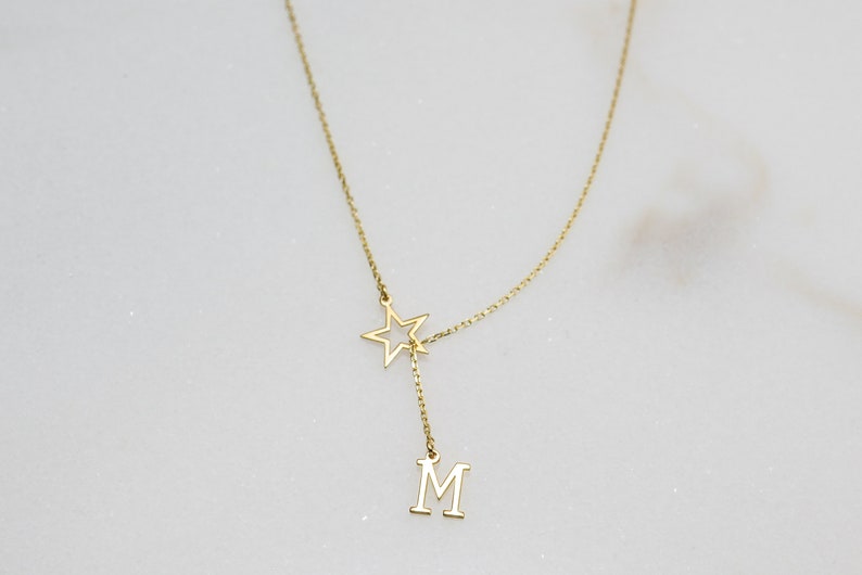 Star with Initial Necklace