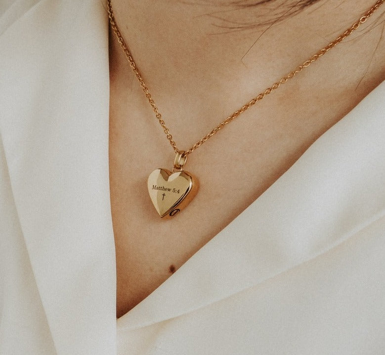Custom Heart Urn Necklace