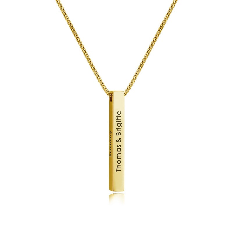 Personalized Bar Rolo Necklace