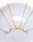 Tiny and Dainty Lowercase Initial Necklace