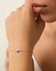 Dainty Evil Eye Charm Bracelet