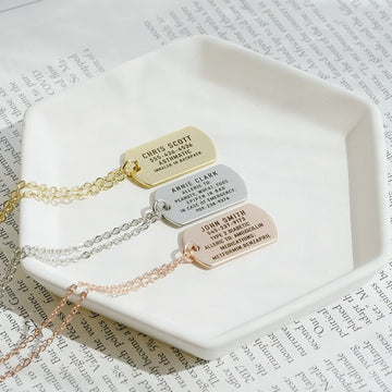 Personalized Medical Alert Tag