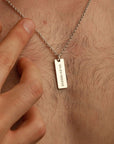 Custom Name Tag Pendant For Men