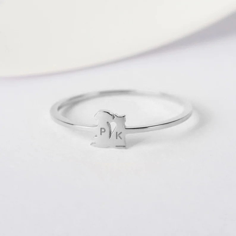 Personalized Pet Initial Ring